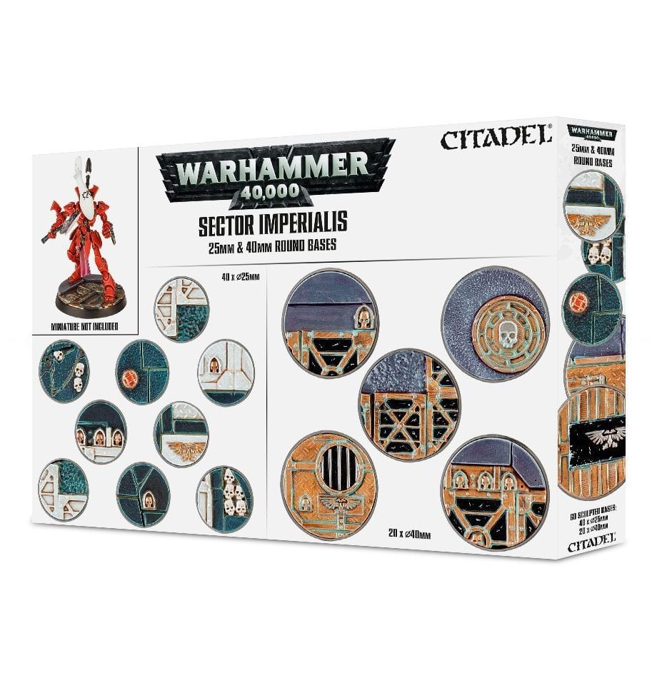 GW 66-92 Sector Imperialis: 25 & 40mm Round bases Games Workshop GAMES WORKSHOP