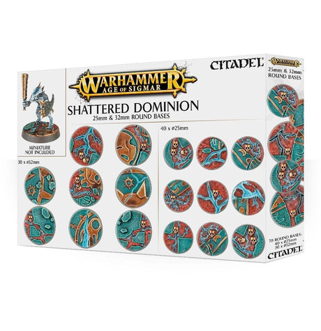 Gw 66-96 Aos Shattered Dominion 25 & 32mm Round Bases Games Workshop GAMES WORKSHOP