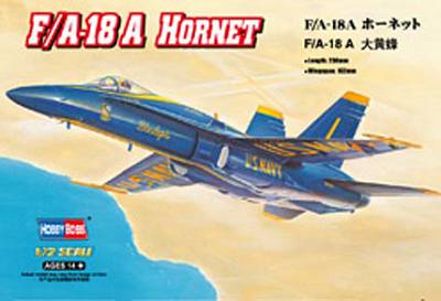 HobbyBoss 1/72 F/A-18A HORNET Plastic Model Kit [80268] - Hobbytech Toys