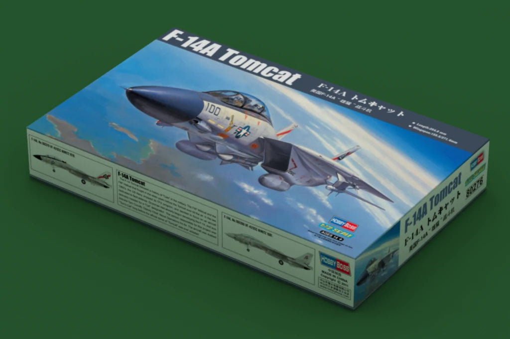 HobbyBoss 1/72 F-14A Tomcat Plastic Model Kit [80276] - Hobbytech Toys