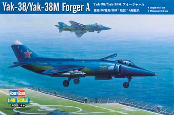 HobbyBoss 1/48 Yak-38/Yak-38M Forger A Plastic Model Kit [80362] - Hobbytech Toys