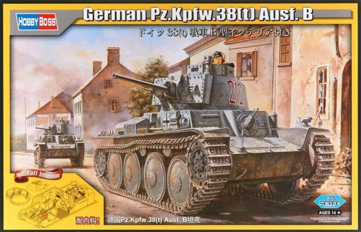 Hobby Boss 1/35 German Panzer Kpfw.38 Ausf Hobby Boss PLASTIC MODELS