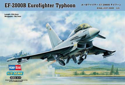 Hobby Boss 1/72 Ef-2000B Eurofighter Typhoon Hobby Boss PLASTIC MODELS