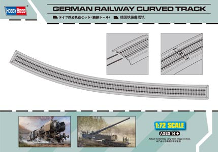 Hobby Boss 1/72 German Railway Curved Track Hobby Boss PLASTIC MODELS