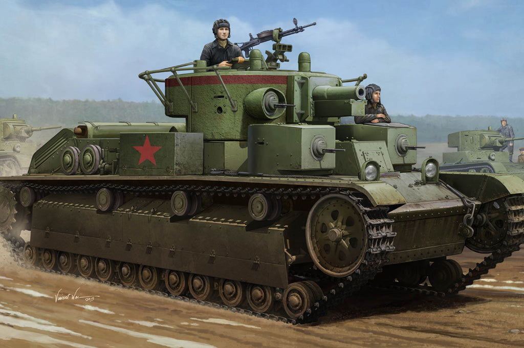 Hobby Boss 1/35 Soviet T-28 Medium Tank (Welded) Hobby Boss PLASTIC MODELS