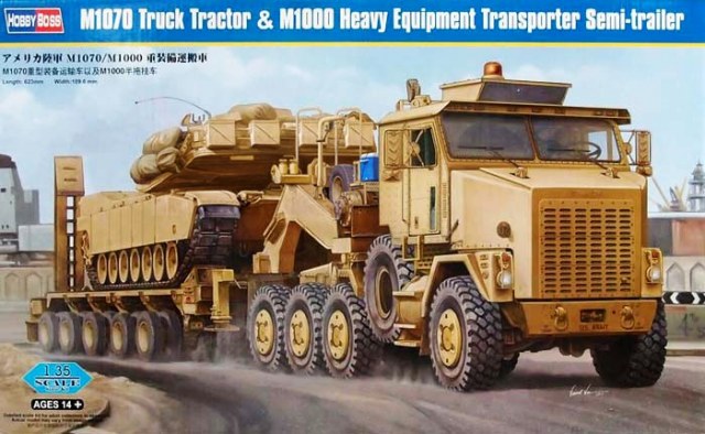 Hobby Boss 1/35 M1070/M1000 Truck Tractor Transporter Hobby Boss PLASTIC MODELS