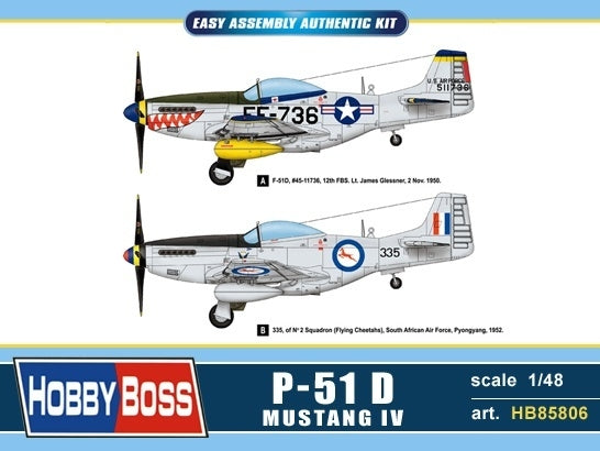 Hobby Boss 1/48 P-51D Mustang Iv Hobby Boss PLASTIC MODELS