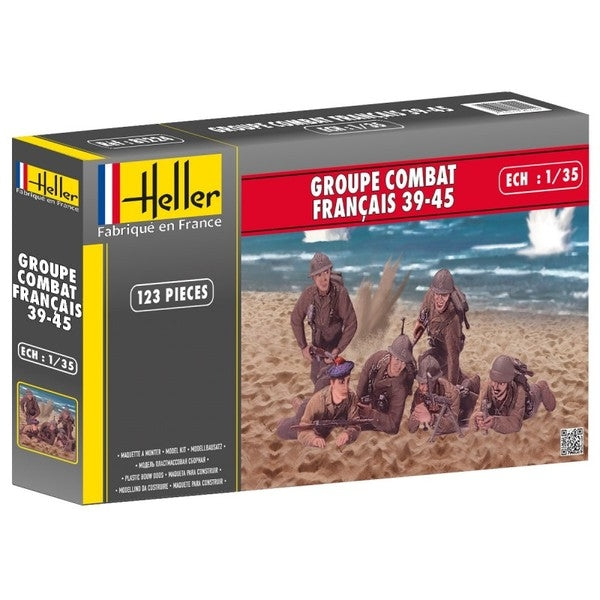 Heller 1/35 Groupe De Combat Francais 39-45 Heller PLASTIC MODELS
