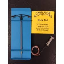HMA 2143 HO Removable Yard Lights x 2 Hand Made Accessories TRAINS - HO/OO SCALE