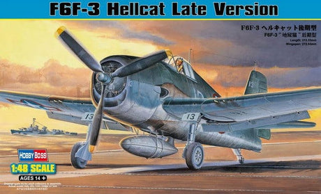 Hobby Boss 1/48 F6F-3 Hellcat Late Version Hobby Boss PLASTIC MODELS
