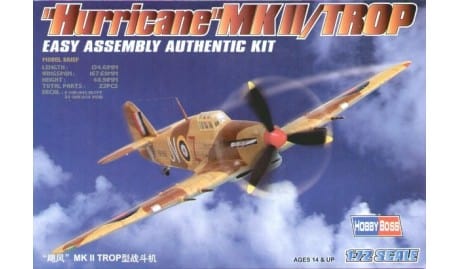 Hobby Boss 1/72 80216 Hurricane Mkii Trop Hobby Boss PLASTIC MODELS
