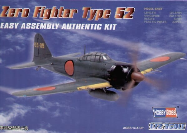 Hobby Boss 1/72 80241 Japan Zero Fighter Type 52 Hobby Boss PLASTIC MODELS