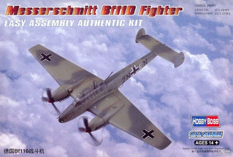 Hobby Boss 1/72 Messerschmitt Bf110 Fighter Hobby Boss PLASTIC MODELS