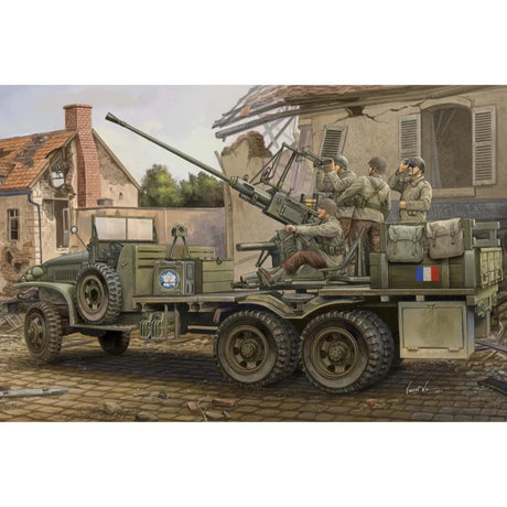 HobbyBoss 1/35 GMC Bofors 40mm Gun Plastic Model Kit [82459] - Hobbytech Toys