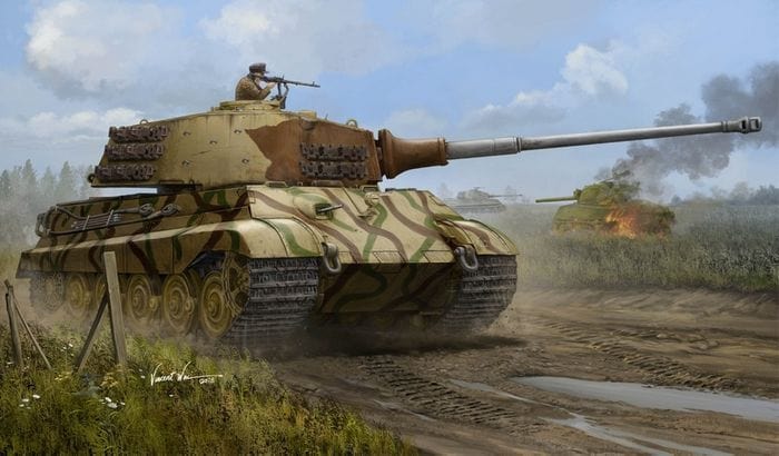 HobbyBoss 1/35 Pz.Kpfw.VI Sd.Kfz.182 Tiger II (Henschel July-1945 Production) Model Kit [84533] - Hobbytech Toys