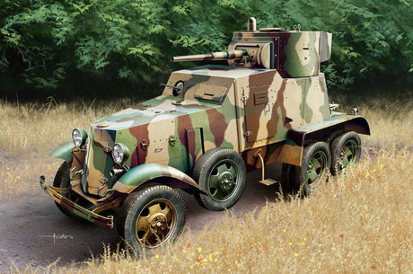 HobbyBoss 1/35 Soviet BA-6 Armor Car Plastic Model Kit [83839] - Hobbytech Toys