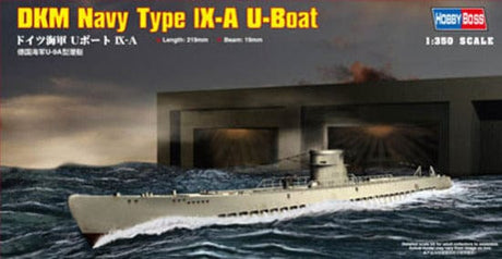 HobbyBoss 1/350 DKM Navy Type lX-A U-Boat Plastic Model Kit [83506] - Hobbytech Toys