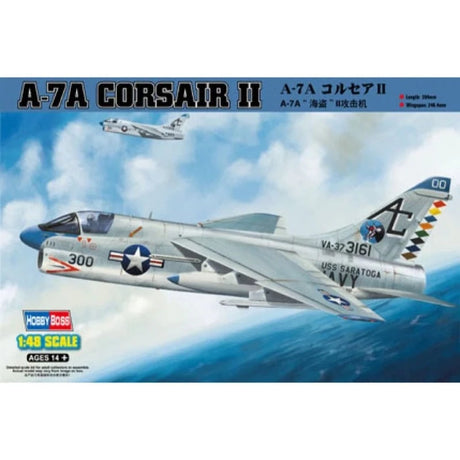 HobbyBoss 1/48 A-7A Corsair II Plastic Model Kit [80342] - Hobbytech Toys