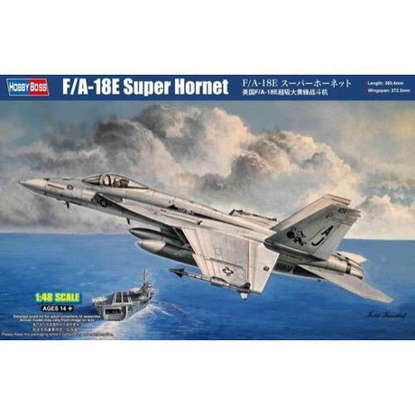 HobbyBoss 1/48 F/A-18E Super Hornet Plastic Model Kit [85812] - Hobbytech Toys