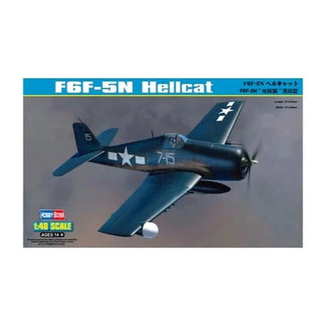 HobbyBoss 1/48 F6F-5N Hellcat Plastic Model Kit [80341] - Hobbytech Toys