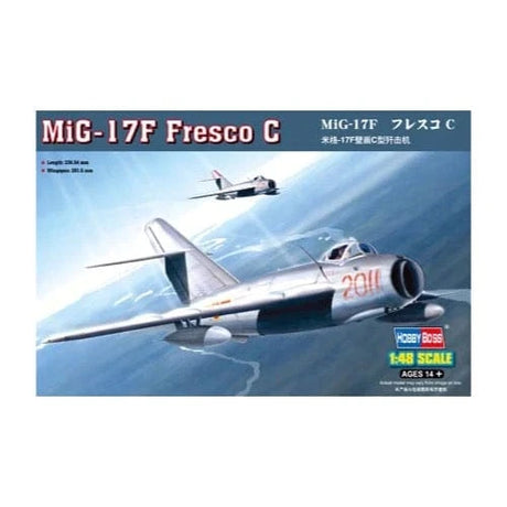 HobbyBoss 1/48 MiG-17F Fresco C Plastic Model Kit [80334] - Hobbytech Toys