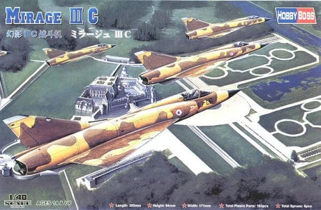 HobbyBoss 1/48 Mirage IIIC Fighter Plastic Model Kit [80315] - Hobbytech Toys