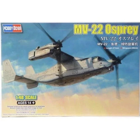 HobbyBoss 1/48 MV-22 Osprey Plastic Model Kit [81769] - Hobbytech Toys