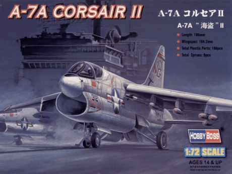 HobbyBoss 1/72 A-7A CORSAIR II Plastic Model Kit [87201] - Hobbytech Toys