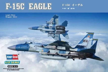HobbyBoss 1/72 F-15C Eagle Fighter Plastic Model Kit [80270] - Hobbytech Toys