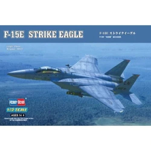 HobbyBoss 1/72 F-15E Strike Eagle Strike fighter Plastic Model Kit [80271] - Hobbytech Toys