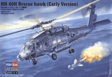HobbyBoss 1/72 HH-60H Rescue hawk (Early Version) Plastic Model Kit [87234] - Hobbytech Toys