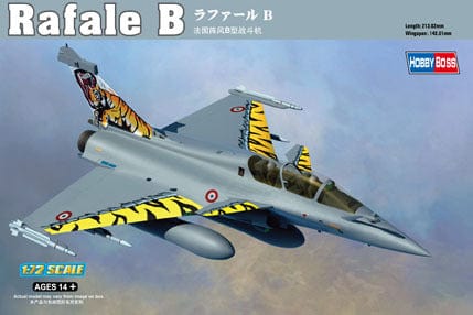 HobbyBoss 1/72 Rafale B Plastic Model Kit [87245] - Hobbytech Toys
