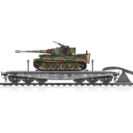 HobbyBoss 1/72 Schwere Plattformwagen Type SSyms 80&Pz.Kpfw.VI Ausf.E Sd.Kfz.181 Tiger I(Mid)[82934] - Hobbytech Toys