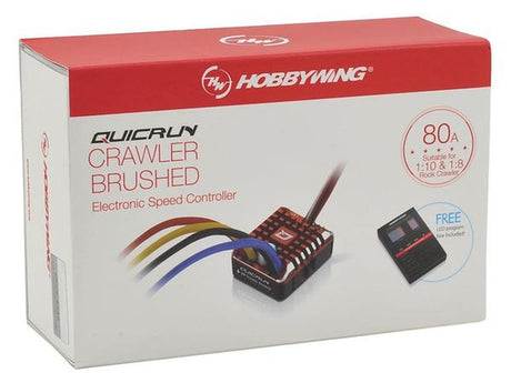 Hobbywing Quicrun Wp-Crawler Brushed Esc 80A Hobbywing RC CARS - PARTS