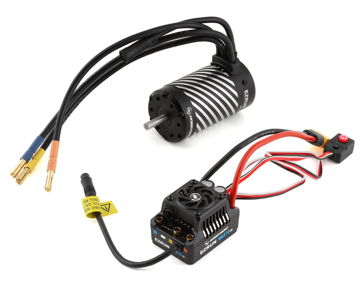 Hobbywing EZRun MAX10 G2 140 Amp Sensored Brushless Waterproof ESC/3665SD Motor Combo (2400kV) - Hobbytech Toys