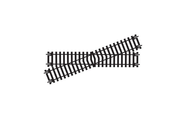 Hornby R614 OO Scale Left Hand Diamond Crossing (1pc) Hornby TRAINS - HO/OO SCALE