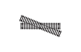 Hornby R615 OO Scale Right Hand Diamond Crossing (1pc) Hornby TRAINS - HO/OO SCALE