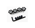Hot Racing 12mm to 17mm Hex Hub Adapters (4) (6mm Offset) Hot Racing RC CARS - PARTS