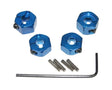 Hot Racing 12mm Traxxas 2WD Aluminum Wheel Hexes (Blue) (4) Hot Racing RC CARS - PARTS