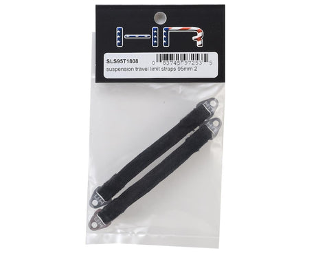 Hot Racing 95mm Suspension Travel Limit Straps (2) (Silver) - Hobbytech Toys