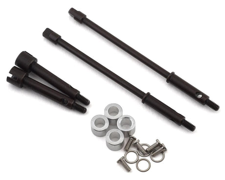 Hot Racing Axial SCX24 +4mm Wide Track Steel Drive Stub Axle Set Hot Racing RC CARS - PARTS