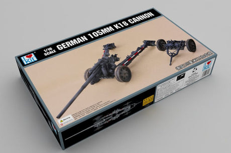 I Love Kit 1/16 German 105mm K18 Cannon Plastic Model Kit [61601] - Hobbytech Toys