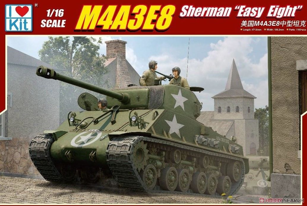 I Love Kit 1/16 M4A3E8 Sherman Easy Eight [61615] - Hobbytech Toys