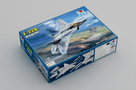 I Love Kit 1/48 F-22A Raptor Plastic Model Kit [62801] - Hobbytech Toys