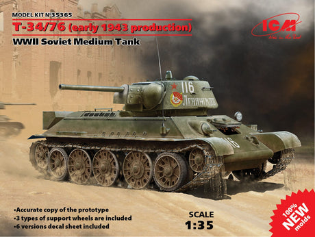 ICM 1/35 T-34/76 (early 1943) ICM PLASTIC MODELS