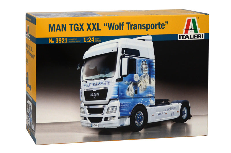 Italeri 3921 1/24 Man Tgx Xxl Wolf Transporte Italeri PLASTIC MODELS