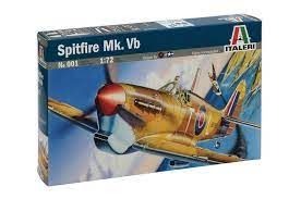 Italeri 0001S 1/72 Spitfire Mk.Vb Plastic Model Kit - Hobbytech Toys