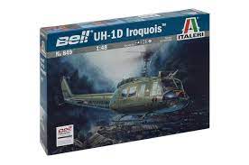 Italeri 0849S 1/48 UH-1D "Slick" Aust Decals Plastic Model Kit - Hobbytech Toys