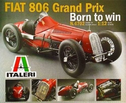 Italeri 1/12 Fiat 806 Grand Prix Plastic Model Kit Italeri PLASTIC MODELS