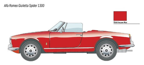 Italeri 1/24 Alpha Romeo Gulietta Spyder Italeri PLASTIC MODELS